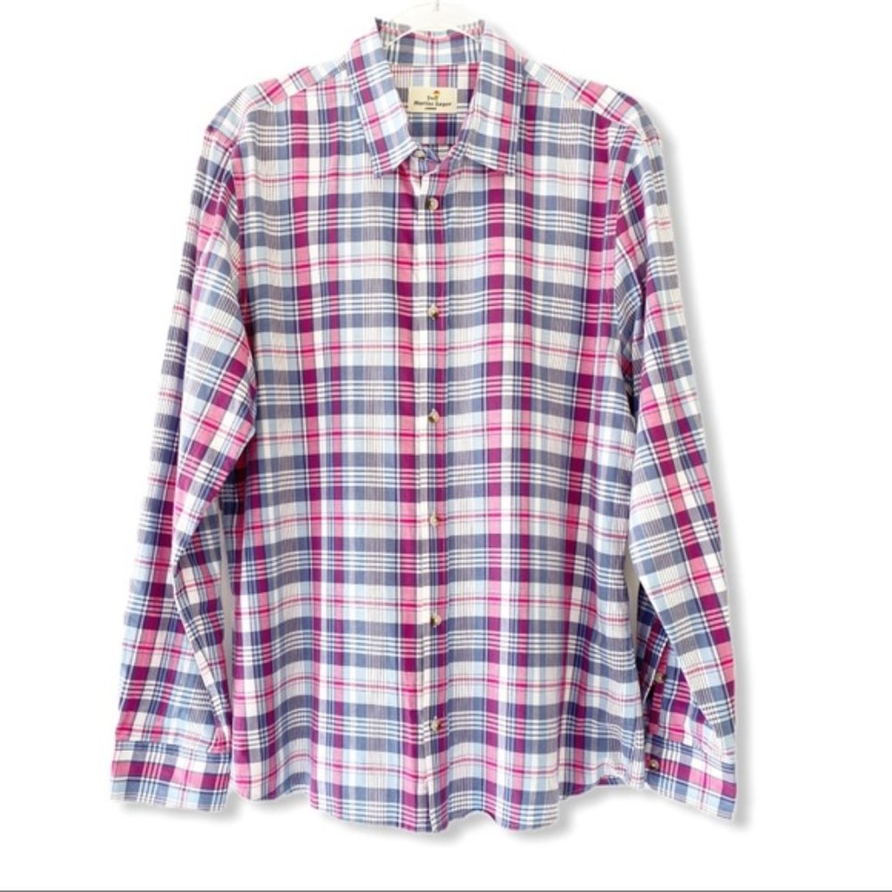Marine Layer Plaid Shirt (Size: Larger)